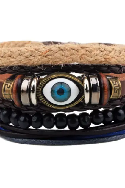 Multilayer Armband mit Auge