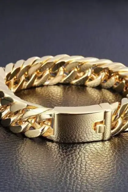 Armband Figarokette goldfarben